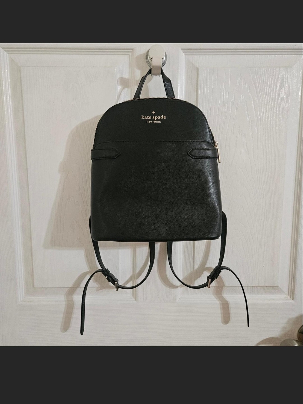 kate spade New York Black Leather Backpack